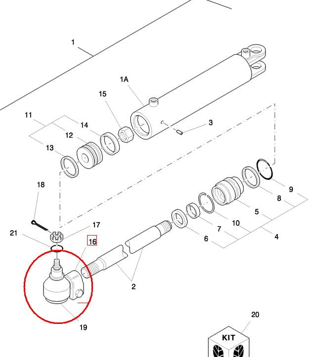 ШАРНИР ТОРСИОННОГО ПРИВОДА NEW HOLLAND DANAH504742 - 81874903 - 435665A1