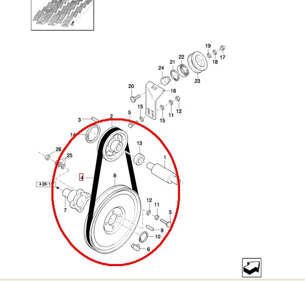 ШЕЙКЕР РЕМЕНЬ NEW HOLLAND CASE 84817624 - 1979606C1