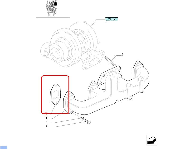 КЛАПАН ВЫДОХА NEW HOLLAND CASE 98489690